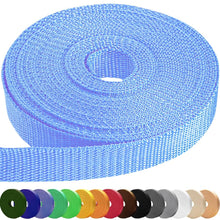 TECEUM 3/4" & 5/8" & 1" & 1.5" & 2" Webbing – 10 25 50 Yards – 40+ Colors – Heavy Duty 1 Inch 1.5 Inch 2 Inch Backpack Straps – Webbing for Outdoors Indoors Crafting DIY