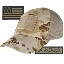 We The People & USA Tactical Patch with Condor Operator Cap - Tan Mesh