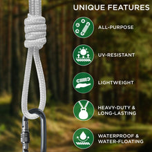 TECEUM Rope – 1/4” & 3/8” – 90 FT | 150 FT – Strong All-Purpose Utility Rope – Camping, Crafting, Flag Pole, Indoor & Outdoor – Polypropylene Nylon Poly Lightweight Diamond Braided Cord – Black