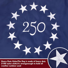 250 Years USA Anniversary 3x5 FT Outside Flag - Embroidered Stars, Heavy-Duty Outdoor Polyester, Fade-Resistant, Reinforced Stripes & Brass Grommets Patriotic US Flags, High Wind all Weather Flag