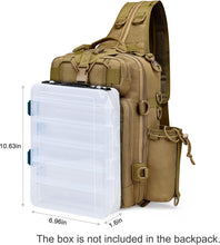 Fishing Tackle Storage Bag Outdoor Shoulder Backpack with Rod Holder Tactical Sling Bag