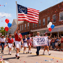 250 Years USA Anniversary 3x5 FT Outside Flag - Embroidered Stars, Heavy-Duty Outdoor Polyester, Fade-Resistant, Reinforced Stripes & Brass Grommets Patriotic US Flags, High Wind all Weather Flag