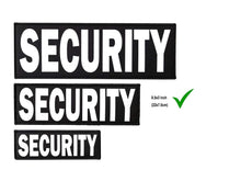 8.5x3 Inch Large White Security Patch with Hook and Loop (White,8.5x3 inch)