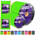 100 ft / Reflective Neon Green