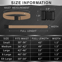TECEUM Tactical Belt – Coyote B5 M – Heavy-Duty Military, Work, Hiking,Rigger, Utility, EDC Men’s Belts – Quick-Release – Nylon Web