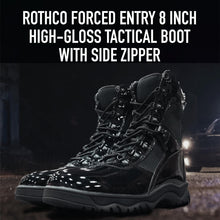 Rothco Forced Entry High-Gloss Tactical Boot with Side Zipper - 8 Inch