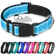 TECEUM Reflective Dog Collar – Hot Pink – M – Extra Soft Padding – Basic Nylon Pet Collar – Quick Release Buckle – Fits Small, Medium and Large Dogs, Puppies, Cats – ESA & Service Dog Options
