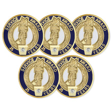 SHOP AWARDS AND GIFTS Service Award Enamel Lapel Pins, Appreciation Employee Recognition Work Military Teacher Volunteer, Gift Boxed, 3/4 Inch