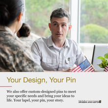 SHOP AWARDS AND GIFTS United States US Veteran Lapel Pin, Retirement and Service, 1-1/8 inch