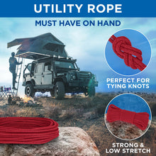 TECEUM 500lb Cotton Rope 3/16” (5 mm) – 50 FT | 100 FT– Strong All-Purpose Braided Rope – Natural Cotton – for Crafting, Сamping, Clothes Line, DIY, Indoor & Outdoor Use – Natural