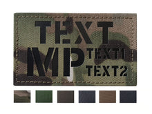 Custom Personalized Infrared IR Laser Cut ID Panel Patch Blood Type callsign Patch US American IR Flag Patch