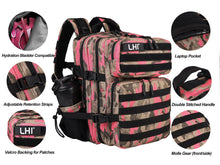 LHI Tactical Military Backpack for Men and Women 25L/35L Army Assault Pack Bag Small Rucksack with Bottle Holder