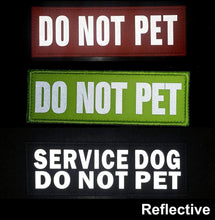 2 Pack Custom Reflective Patch for Vest Harness Or Collar Customizable Text Personalized Patches with Hook Backing