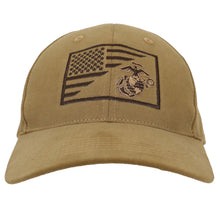 Rothco USMC Eagle, Globe and Anchor/US Flag Low Pro Cap - Patriotic Marine Corps Hat