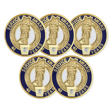 SHOP AWARDS AND GIFTS Service Award Enamel Lapel Pins, Appreciation Employee Recognition Work Military Teacher Volunteer, Gift Boxed, 3/4 Inch