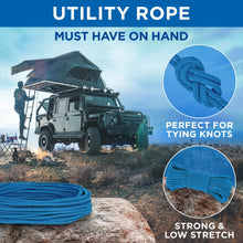 TECEUM 500lb Cotton Rope 3/16” (5 mm) – 50 FT | 100 FT– Strong All-Purpose Braided Rope – Natural Cotton – for Crafting, Сamping, Clothes Line, DIY, Indoor & Outdoor Use – Natural