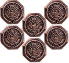 SHOP AWARDS AND GIFTS Service Lapel Pins, US Federal Government Logo Seal, Recognition Gift, 5/8 Inch, Pack of 6, Antique Bronze, 5 Years