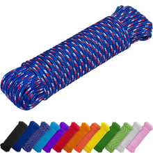 TECEUM Rope – 1/4” & 3/8” – 90 FT | 150 FT – Strong All-Purpose Utility Rope – Camping, Crafting, Flag Pole, Indoor & Outdoor – Polypropylene Nylon Poly Lightweight Diamond Braided Cord – Black