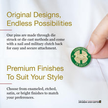 SHOP AWARDS AND GIFTS Commitment to Safety Award Employee Recognition Gold Enamel Lapel Pins Reward Gifts, 7/8 Inch