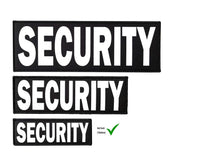 8.5x3 Inch Large White Security Patch with Hook and Loop (White,8.5x3 inch)