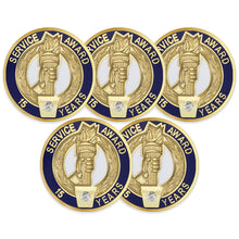 SHOP AWARDS AND GIFTS Service Award Enamel Lapel Pins, Appreciation Employee Recognition Work Military Teacher Volunteer, Gift Boxed, 3/4 Inch