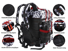 LHI Military Tactical Backpack for Men and Women 45L Army 3 Days Assault Pack Bag Large Rucksack with Molle System - Black