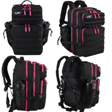 LHI Military Tactical Backpack for Men and Women 45L Army 3 Days Assault Pack Bag Large Rucksack with Molle System - Black