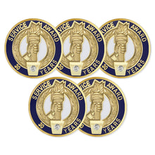 SHOP AWARDS AND GIFTS Service Award Enamel Lapel Pins, Appreciation Employee Recognition Work Military Teacher Volunteer, Gift Boxed, 3/4 Inch