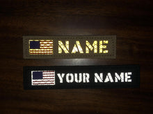 4x1 5x1 Custom Laser Cut IR Name Patches,Personalized Your Name Tag Military Tapes Tag Call Sign Patches with Hook and Loop
