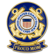 SHOP AWARDS AND GIFTS United States Military Sash Ribbon Proud Parent Lapel Pin - Multiple Branches, Styles for Mom and Dad, Gift Boxed