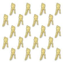 SHOP AWARDS AND GIFTS Gold Service Bar Chenille Lapel Pin, Sports Team Varsity Letterman Jacket Achievement Recognition, 1-1/4 Inch, Pack of 20
