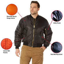 Rothco MA-1 Flight Jacket – Iconic Bomber Style Cold Weather Coat Windbreaker