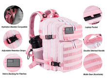 LHI Tactical Military Backpack for Men and Women 25L/35L Army Assault Pack Bag Small Rucksack with Bottle Holder