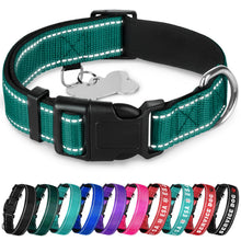 TECEUM Reflective Dog Collar – Hot Pink – M – Extra Soft Padding – Basic Nylon Pet Collar – Quick Release Buckle – Fits Small, Medium and Large Dogs, Puppies, Cats – ESA & Service Dog Options