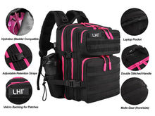 LHI Tactical Military Backpack for Men and Women 25L/35L Army Assault Pack Bag Small Rucksack with Bottle Holder