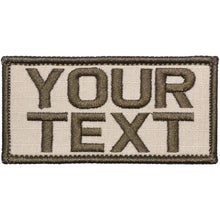 Tactical Gear Junkie Customizable Text Patch - 2x4 inches - Black