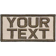 Tactical Gear Junkie Customizable Text Patch - 2x4 inches - Black