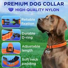 TECEUM Reflective Dog Collar – Hot Pink – M – Extra Soft Padding – Basic Nylon Pet Collar – Quick Release Buckle – Fits Small, Medium and Large Dogs, Puppies, Cats – ESA & Service Dog Options