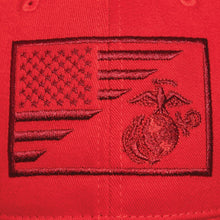 Rothco USMC Eagle, Globe and Anchor/US Flag Low Pro Cap - Patriotic Marine Corps Hat
