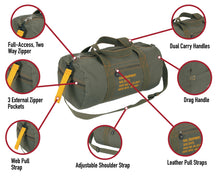 Rothco Canvas Equipment Duffle Bag – Travel & Gym Bag with Heavyweight Cotton Canvas Material – Great for Storing Gear, Clothing, and More