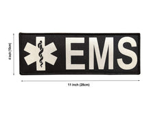 Reflective EMS EMT Star of Life Back Panel Patch(11x4 Inch)