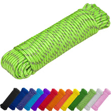 TECEUM Rope – 1/4” & 3/8” – 90 FT | 150 FT – Strong All-Purpose Utility Rope – Camping, Crafting, Flag Pole, Indoor & Outdoor – Polypropylene Nylon Poly Lightweight Diamond Braided Cord – Black