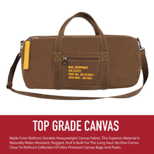 Rothco Canvas Equipment Duffle Bag – Travel & Gym Bag with Heavyweight Cotton Canvas Material – Great for Storing Gear, Clothing, and More