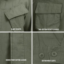 Rothco Vintage Vietnam Fatigue Shirt – Comfortable Lightweight Cargo Utility Shacket