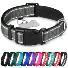 TECEUM Reflective Dog Collar – Hot Pink – M – Extra Soft Padding – Basic Nylon Pet Collar – Quick Release Buckle – Fits Small, Medium and Large Dogs, Puppies, Cats – ESA & Service Dog Options