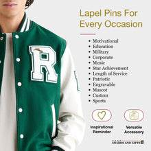 SHOP AWARDS AND GIFTS Gold Service Bar Chenille Lapel Pin, Sports Team Varsity Letterman Jacket Achievement Recognition, 1-1/4 Inch, Pack of 20
