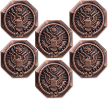 SHOP AWARDS AND GIFTS Service Lapel Pins, US Federal Government Logo Seal, Recognition Gift, 5/8 Inch, Pack of 6, Antique Bronze, 15 Years