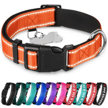 TECEUM Reflective Dog Collar – Hot Pink – M – Extra Soft Padding – Basic Nylon Pet Collar – Quick Release Buckle – Fits Small, Medium and Large Dogs, Puppies, Cats – ESA & Service Dog Options