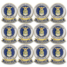 SHOP AWARDS AND GIFTS United States US Veteran Lapel Pin, Retirement and Service, 1-1/8 inch