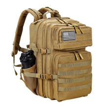LHI Military Tactical Backpack for Men and Women 45L Army 3 Days Assault Pack Bag Large Rucksack with Molle System - Black